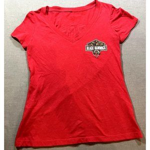 Lazy Gator Black Hammock Oviedo Florida Shirt Women Small Red Logo Tee‎ Ladies.